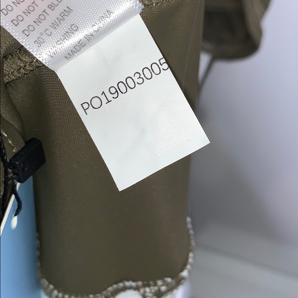 NWT YONIQUE Olive Ruched Twist Tankini Swim Top - Picture 12 of 15